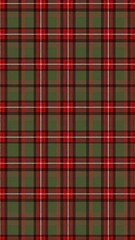 Obraz premium Classic red, green, and white plaid pattern representing Scottish heritage and tradition, pattern, Royal Stewart