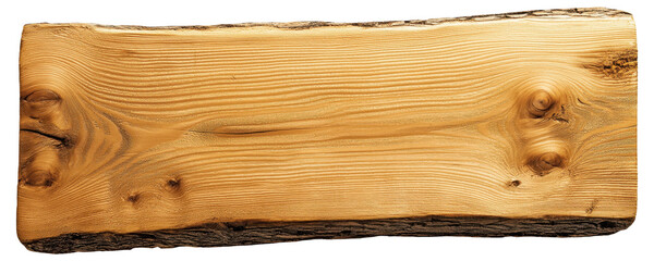 Close-up of a wooden plank with visible grain and knots.