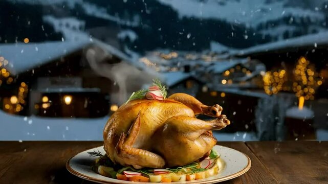 hot steaming chicken broast, christmas recipes, chicken broast, thanksgiving chicken broast, food stock videos, stock videos, foods videos, viral food recipes, chicken broast, winter food videos