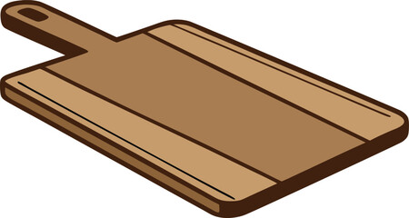 Cutting or Chopping Board Colorful Vector Illustration Design (Version: 01)