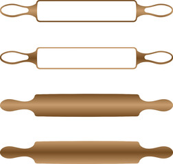 Rolling Pin Colorful Vector Illustration Design (Version: 03)