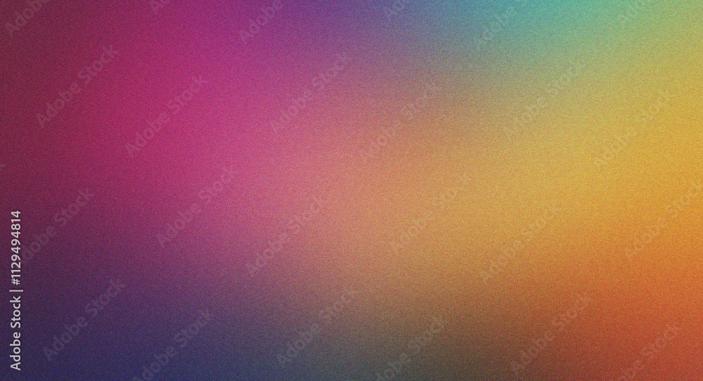 Poster bright pink and purple grainy gradient design with soft noise texture effects for impactful and prof