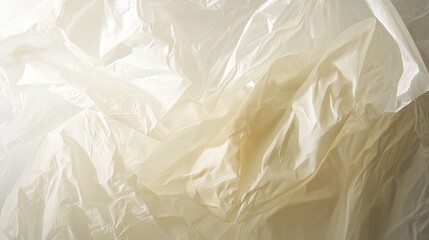 Obraz premium Abstract texture of crumpled white and beige fabric.