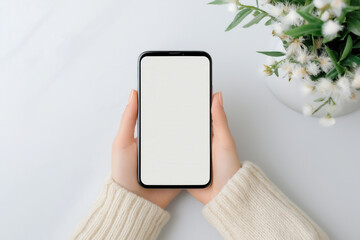 user holds a smartphone mockup displaying a two-factor authentication prompt, emphasizing cybersecurity awareness for Safer Internet Day
