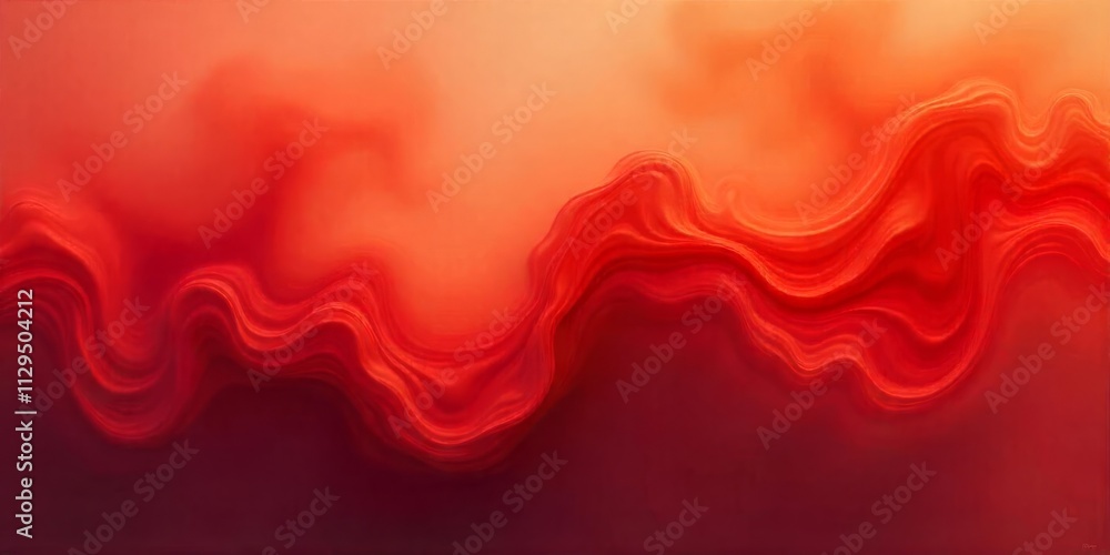 Poster abstract red flowing waves background image