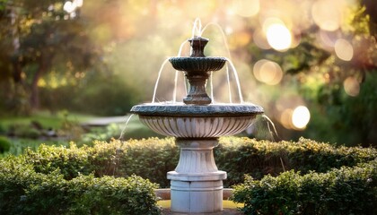 fountain in the garden