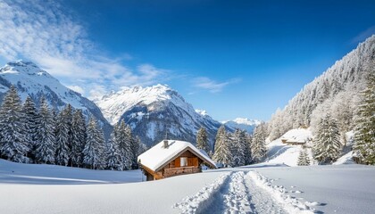 ski resort in the mountains