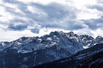 View of the Bavarian Alps, Germany.