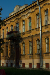 Apartment buildings in St. Petersburg. Kronstadt
