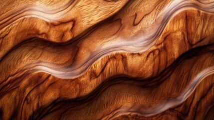 Abstract wavy brown wood texture background. (1)