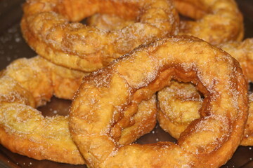 Sfenj Close up, Moroccan Donuts