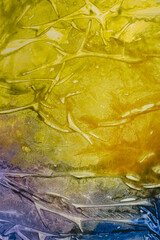 Art Watercolor Acrylic brushstroke smear blot painting wall. Abstract texture color stain...