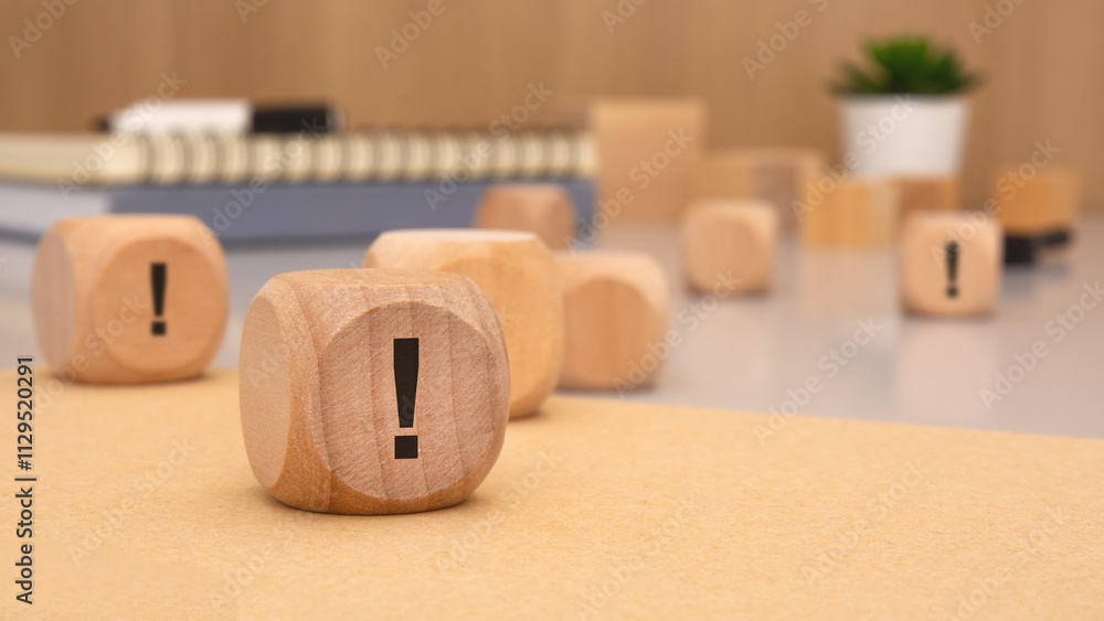 Poster introducing creative alert blocks on your desk to capture attention and generate ideas