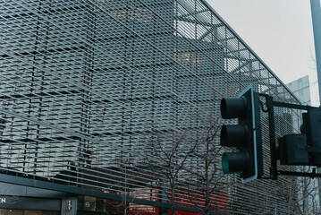 station in the night