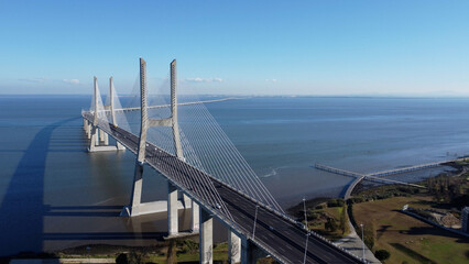 ponte vasco da gama lisboa, rio tejo