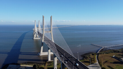 ponte vasco da gama lisboa, rio tejo