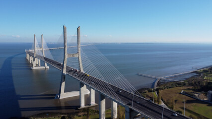 ponte vasco da gama lisboa, rio tejo