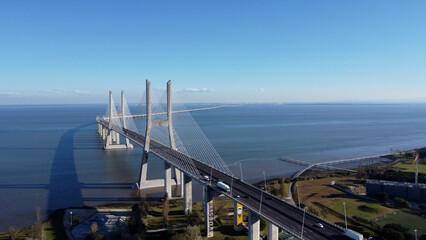 ponte vasco da gama lisboa, rio tejo