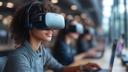 Using virtual reality technology for remote collaboration in a modern office setting