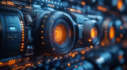 Communication technologies for internet business. Global worldwide network and telecommunications on earth, cryptocurrency, blockchain and IoT