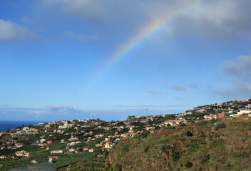rainbow over the sea