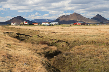 little village Modrudalur in the highland of est iceland