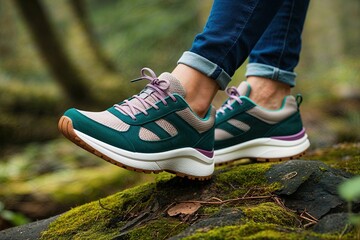 Energetic Lifestyle Shoes for Young Women to Celebrate Vitality and Outdoor Movement