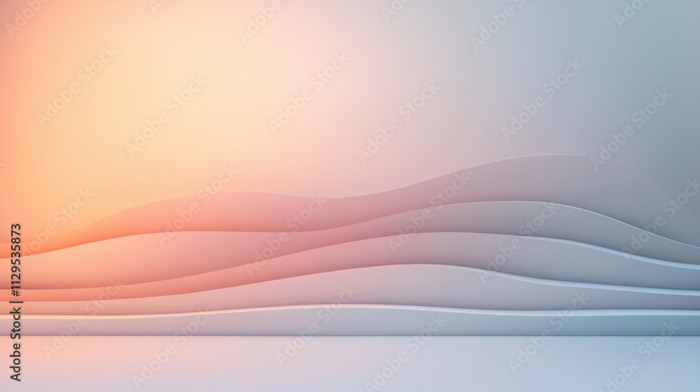 Poster abstract background with a gradient effect. the background is divided into two colors - orange and l