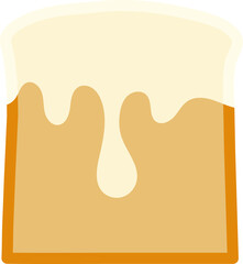 Milk toast icon.