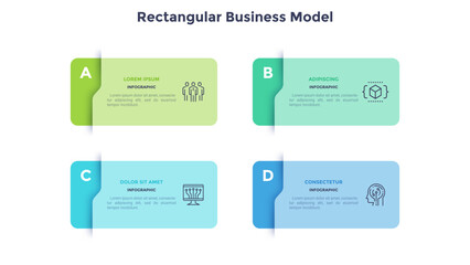 Modern Business Infographic Vector Template