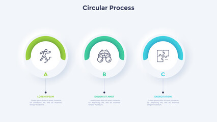 Modern Business Infographic Vector Template