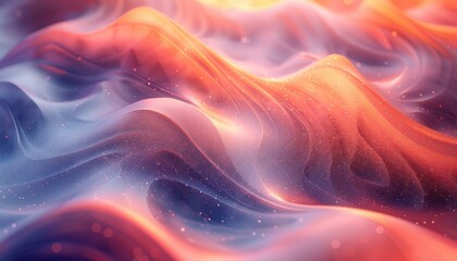 Fototapeta premium A colorful, abstract image of a wave with a red and blue background