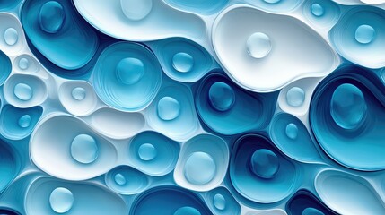 Seamless Waterdrop Pattern on Abstract Background