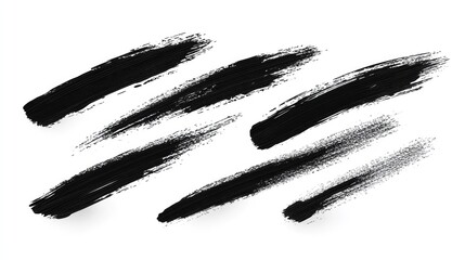 Modern Brush Underline Stroke Set with Line Marker Effect