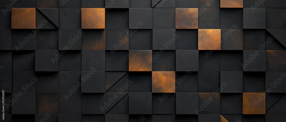 Poster abstract background made up of multiple square and rectangular tiles arranged in a grid-like pattern