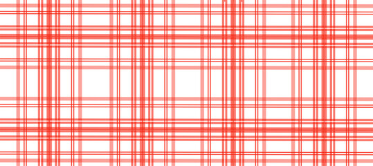 Red and white plaid fabric texture background
