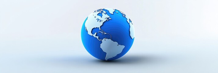 Naklejka premium Three-Dimensional Globe Representation of Continents with a Vibrant Earth Background