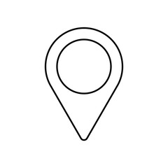 location icon isolated on transparent background