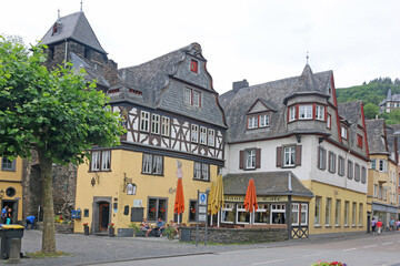 Street in Cochem in Germany	