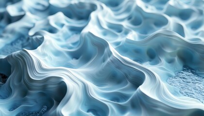 Obraz premium The image is a close up of a wave in the ocean