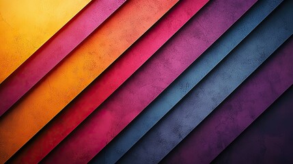 Colorful diagonal stripes in vibrant hues create a striking abstract background design for modern visuals