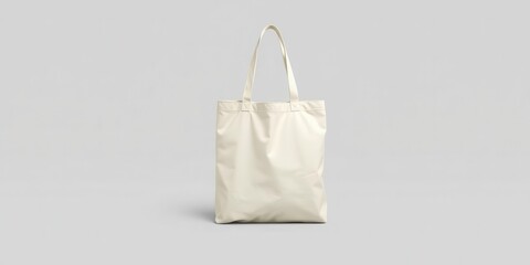 Canvas tote bag mockup with natural canvas material and long handles, perfect for displaying your custom designs or branding, accessory, canvas