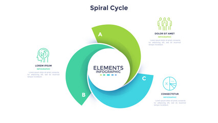 Modern Business Infographic Vector Template