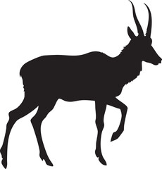 Minimalist Pronghorn Illustrations for Branding
