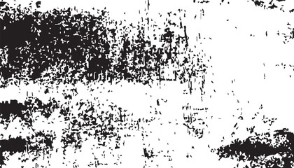 Grunge background. Black and white vector. Abstract texture of dust, dirt, stains. Grunge overlay layer. Distressed texture. Rough, scratch, splatter grunge pattern.