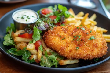 Crispy chicken cutlet