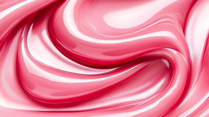Obraz premium Abstract pink and white swirl pattern.