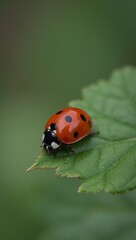 Illustrated image featuring adorable ladybug characters as anthropomorphized animals or invertebrates
