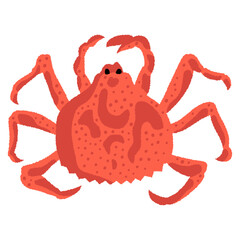 King Crab vector illustration. Not AI