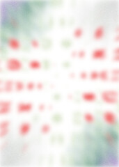 An abstract transparent wavy vignette design element overlay.